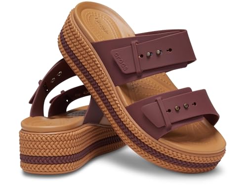 Crocs Brooklyn Woven Buckle 34-35 EU Dark Clay