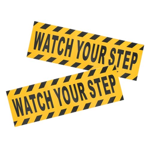 POPETPOP 2piezas Cinta Adhesiva Antideslizante Pegatinas De Precaución Para Escaleras y Pasillos