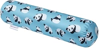 Rise & Shine Memory Foam Baby Bolster Pillow Cushion to give Side Support to The Baby with Washable Outer Cover - (22x5) (Blue)