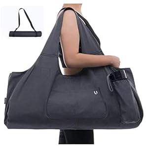 Uhawi Yoga Mat Bag Large Yoga Mat Tote Sling Carrier with 4 Pockets Fits All Size Mats With Multi-Functional Storage Pockets Light And Durableï¼With Yoga Mat Carrying Strapï¼