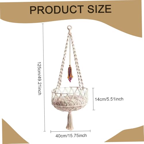 Lit hamac pour chat en macramé bohème de qualité supérieure - 8