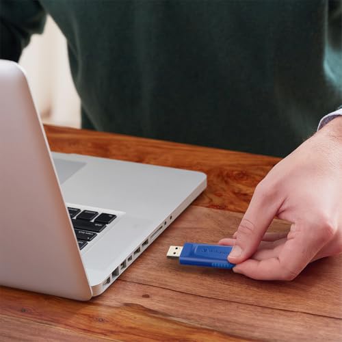 Image of Verbatim 64GB USB 2.0 Flash Drive - Cap-Less & Universally Compatible - Blue