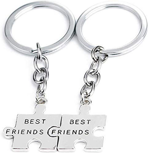 Preisvergleich Produktbild aixingwuzi Umwelt 1 Paar Beste Freunde Buchstabe Schlüsselanhänger Schlüsselanhänger Set Puzzle Schlüsselanhänger Pendel Schwestern Geschenk Schmuck - Key6581