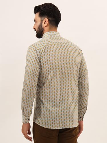 Image of Booti Print Pure Cotton Regular Fit Casual Shirt