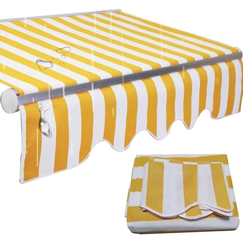Toile de rechange pour store banne rétractable imperméable protection solaire terrasse jaune B
