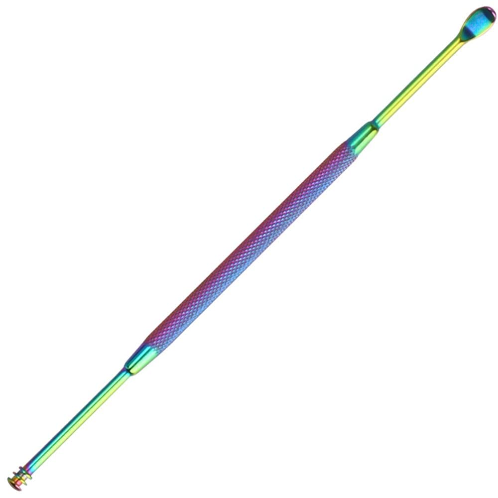 Ear Wax Pickers Portable Ear Spoon Beauty Tools Stainless Steel Ear Care Tool Ear Curette Color Titanium 1