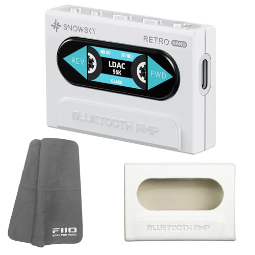 �s���S����N���X�v���[���g�t FIIO Bluetooth�A���v Snowsky RETRO NANO �z���C�g + ��p�P�[�X SK-SSRNANO �z���C�g �Z�b�g