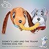 Disney-for-Pets-Lady-and-The-Tramp-Rope-Pet-Toy-14in-Disney-Dog-Toys-Rope-Tug-Toy-for-Dogs-Inspired-by-Lady-and-The-Tramp-with-Crinkle-and-Squeaker Lady and Tramp Pet Toy