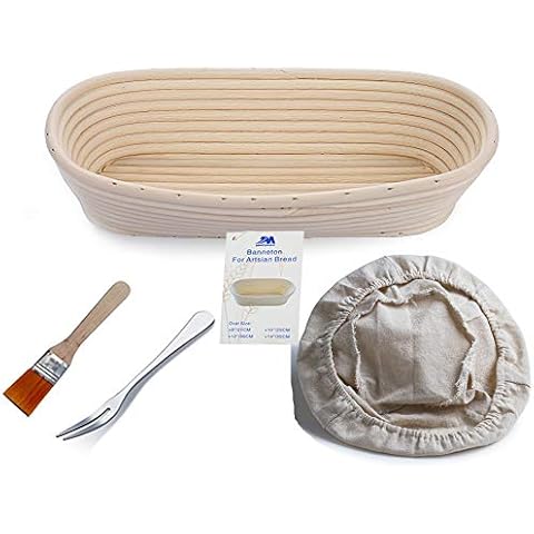 M JINGMEI Gärkörbchen oval, ø 30 cm x 15 cm Cover