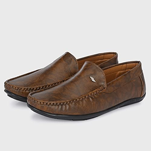 Image of Centrino Mens Slip-on Shoes | Slip On Cushioned Insole Formal Shoe |Premium Craftsmanship & Durable Build |Classic, Timeless Durable Formal Shoes with a Smart and Sleek Upper, Crafted Material (2814)