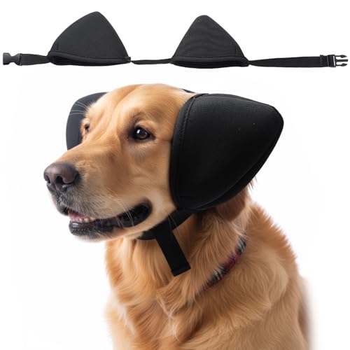Dog Ear Muffs for Noise Protection, Noise Cancelling Ear Covers, Dog Headphones, Quiet Ears for Anxiety, Waterproof Doggie Ears Plug for Hearing Protection from Thunder, Fireworks, Vacuums