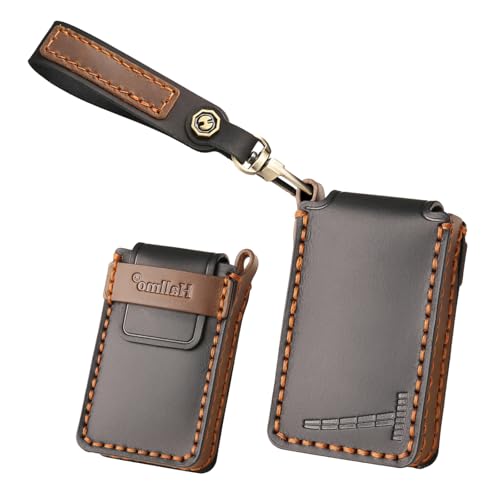 Coque de clé de voiture avec porte-clés noir pour protection de boîtier de télécommande
