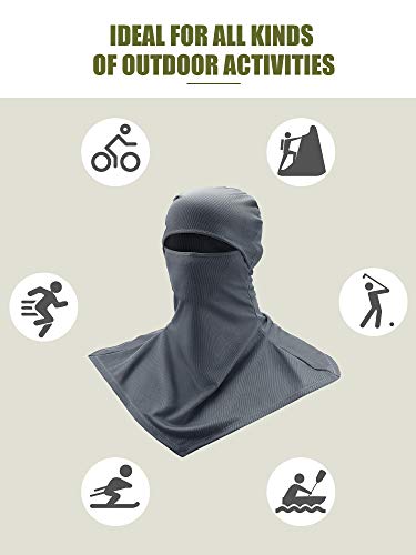 Image of SATINIOR 3 Piece Balaclava Face Cover Sun Protection Neck Cover Summer Balaclava for Men Women Outdoor Sports UV Protector