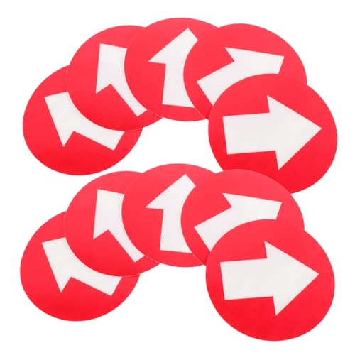 CORHAD 10pcs Reflective Arrow Markers Trail Markers for Driveway Hunting Adhesive Back for Easy Installation