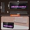 Zionheat 50 inches Electric Fireplace-Wall Fireplace for Living Room-Fireplace Freestanding/Inserts/Wall Mounted with Remote Control, Timer, Dimmer, 12 Flame Colors, 750/1500W, Ultra Thin #5