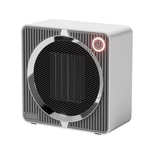 Chauffage électrique infrarouge portable 500 W PTC for la ventilation de maison, des pièces, camping-cars et véhicules loisirs,Énergétique(Silver)