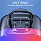 Kinglucky 2025 Upgrade Karaoke-Maschine, tragbarer Bluetooth-Lautsprecher mit 2 kabellosen Mikrofonen für Erwachsene & Kinder mit Lichtern, Karaoke für alle Smartphones, Geburtstag, Familie, Heimparty