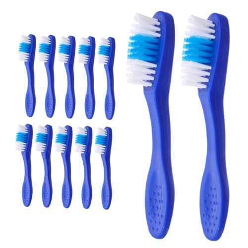 Zerodeko 1 Juego Cepillo De De Prisión Servir Utensilios Etiquetas De Muestra Cepillo Corto Cepillo De Viaje Herramienta para Cepillarse Los Nylon Blue 12 Piezas