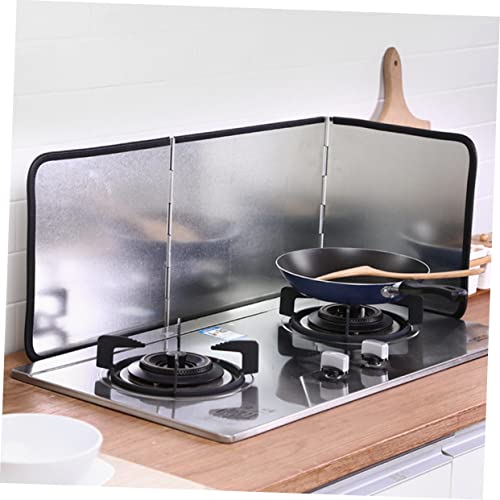 Pare-éclaboussures aluminium trois panneaux écran résistant plaque de cuisson - 4