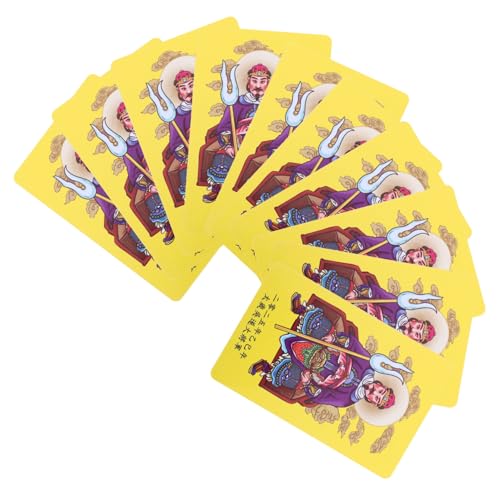 WEKADRIN 10個年乙巳蛇年太歳護身カード 軽量携帯可能 伝統的風水デザイン 平和と保護の加護 幸運祈願お守り飾り