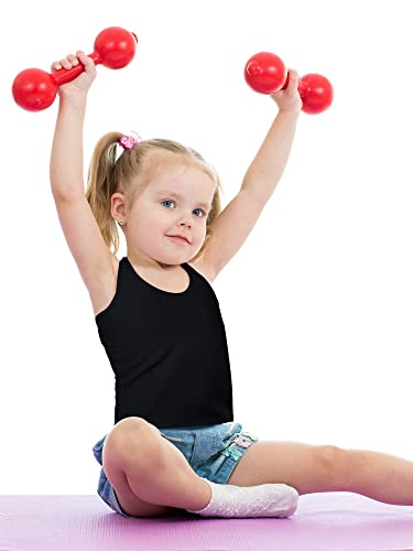 Image of Boao Girls Dance Tank Top Racerback Crop Tank Top Sleeveless Dance Outfit for Ballet Gymnastics Athletic Wear