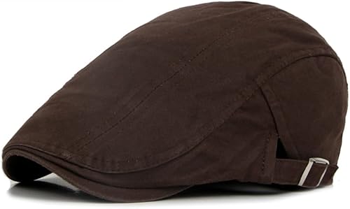meioro Gorra de Newsboy para hombre, sombrero plano de algodón, ajustable, para conducción, Gatsby, irlandés, caza, boina, gorras