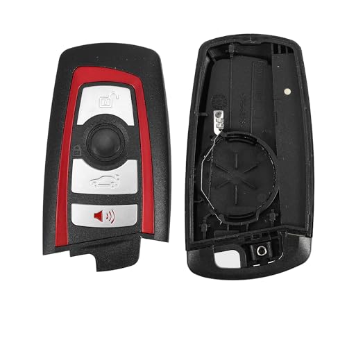 Coque de clé BMW haute finition boîtier rouge 4 boutons pour modèles 435i et 328i