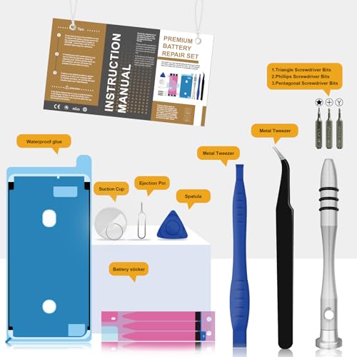 Image of Replacement for iPhone 6 Battery, 3500mAh High Capacity Li-ion Polymer Replacement Battery for Model A1586, A1589, A1549 with Professional Repair Tool Kits