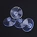 Double Sided Suction Cups:OUNONA 50 Pieces Clear Suction Cups PVC Plastic Suction Cup without Hooks (45mm)