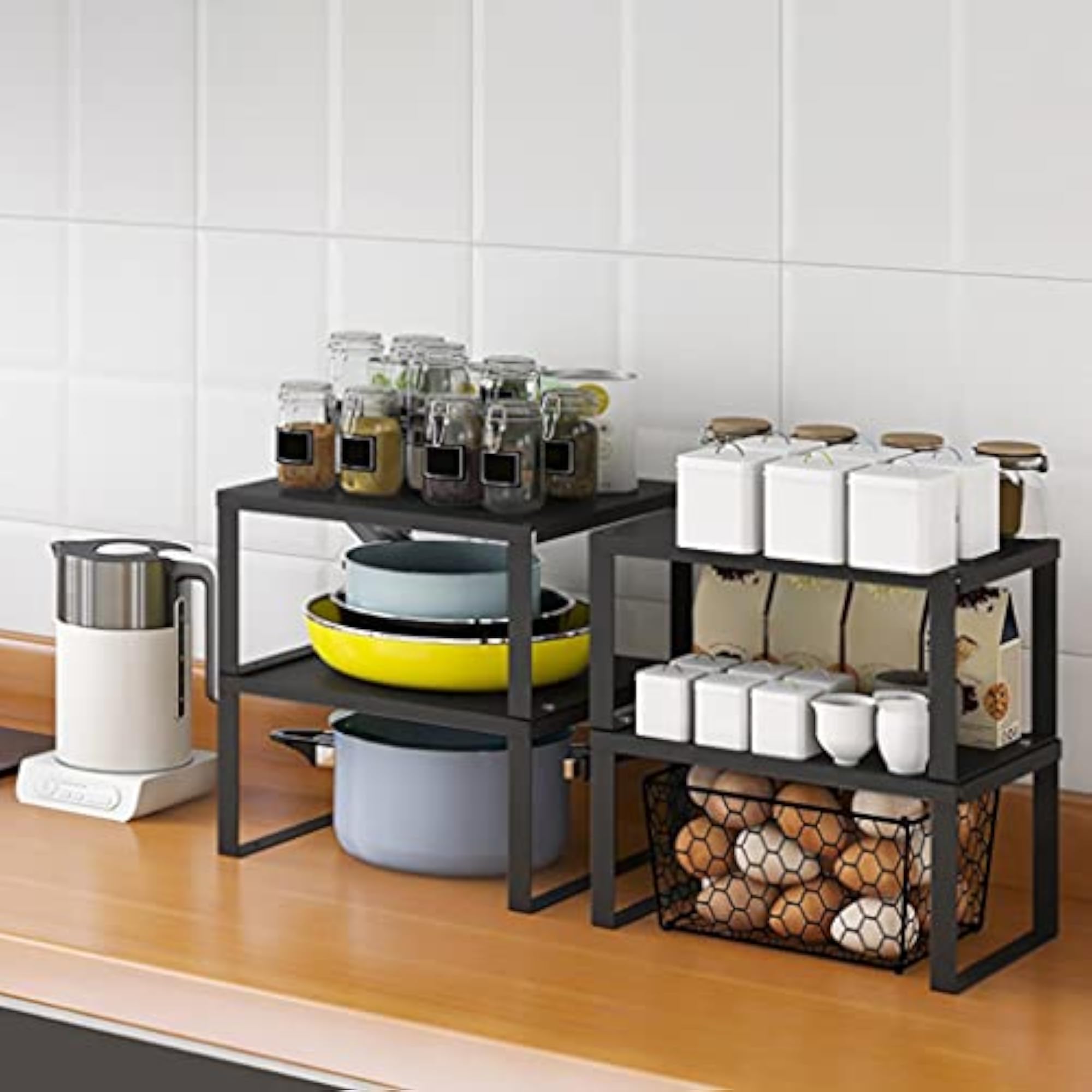 Kitchen Rack Table Top Storage Shelf Wide Application for Pantry Medium