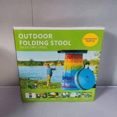 Miniatura 9 de Taburete telescópico para campamento, taburete portátil plegable, taburete plegable ajustable para camping, gimnasio, rave, fiesta, parques, pesca,