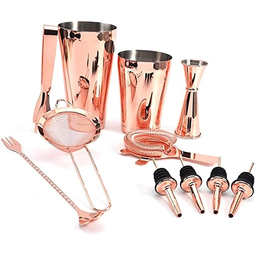 Set de Coctelera de Acero Inoxidable 11 Piezas