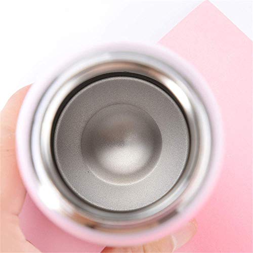 JEONSWOD Taza de agua portátil, aislamiento definitivo, doble acero inoxidable termo moda flamingo rebote cubierta… - Imagen 5