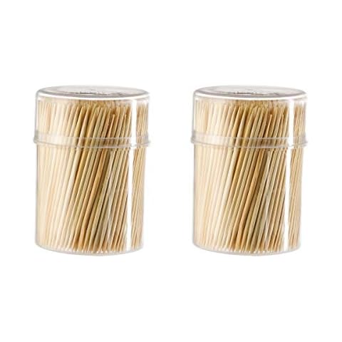 1000 palillos de madera en caja dispensadora Cover