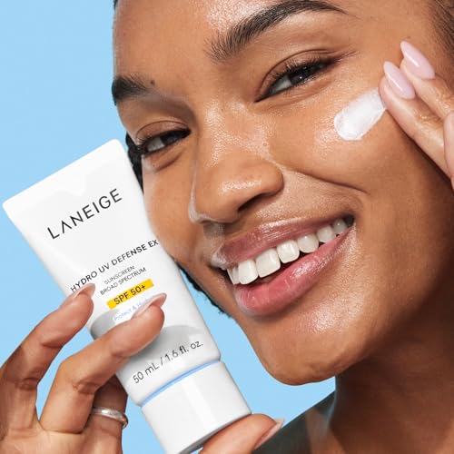 LANEIGE Hydro UV Defense Sunscreen SPF 50+: Hypoallergenic & Dermatologist-Tested Korean Broad Spectrum Sun Protection with No White Cast - Image 7