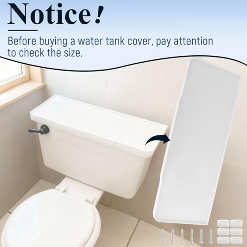8B8B 40271 Toilet Tank Replacement Cover for Universal White Toilet - Thumbnail 7