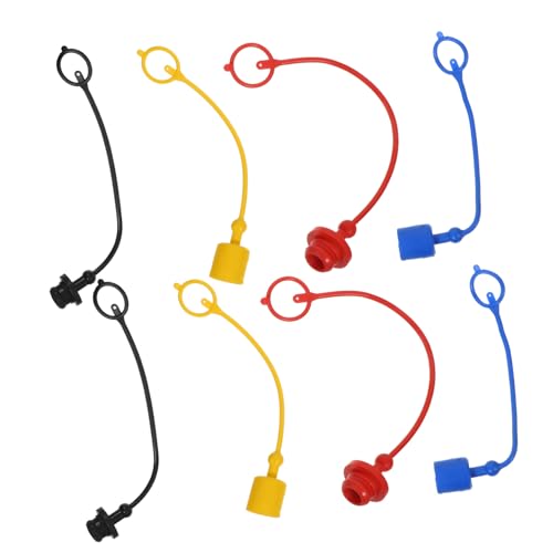 BELLIFFY 8pcs Hydraulic Joint Cap Coupler Caps Hydraulic Coupler Covers Hydraulic Coupler Cap Hydraulic Caps Coupling Dust Caps Plastic Hydraulic Hose Cap Hydraulic Coupler Dust Plug