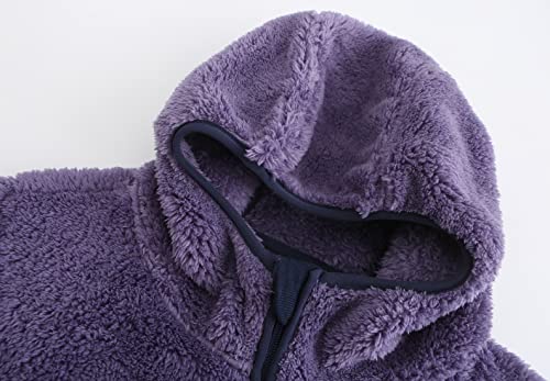 Image of Boys Girls Soft Fleece Sherpa Full-zip Jacket