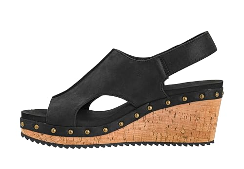 Corkys Footwear Womens For Keeps Wedges - Featuring EVA Foam Cushioned Insoles, A 2.5 Inch Heel, Lightweight For All Day Wear, Easy On And Off With The Hook And Loop Closure