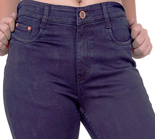 Image of FCK-3 Stretchable Denim Pencil Fit Regular Fit High Waist Jeans for Women