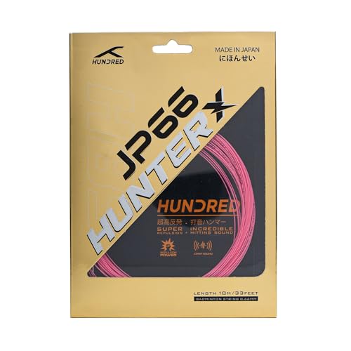 Image of Hundred JP 66 Hunter X Badminton String | Advanced Repulsion & Control | Premium Hitting Sound | Excellent Shock Absorption | Professional Tournament-Grade String