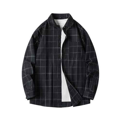 Men T-Shirt Slim Fit Comfortable Men Casual Basic T-Shirt Light Fashion Men Sport Longsleeve Tops Urban Trend Men Classic Longsleeve T-Shirt D-Black L