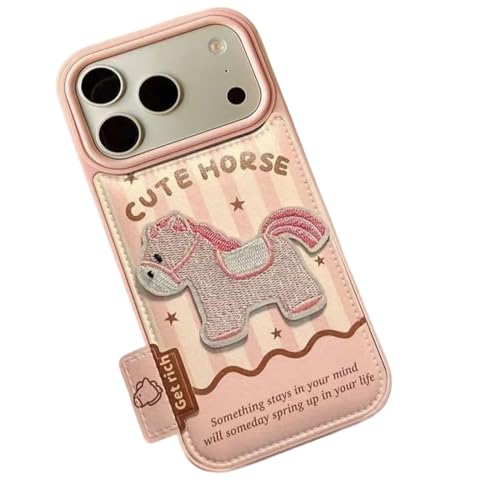 GuoDuo iPhone�p �L���[�g�Ȕn �p�b�`���[�N �X�^�C�� �h�Ռ� �y�� �s���N ����g�p �������� �A�C�t�H��14 iPhone16/15 ProMax�Ή��i�s���N�Ccase17pro)