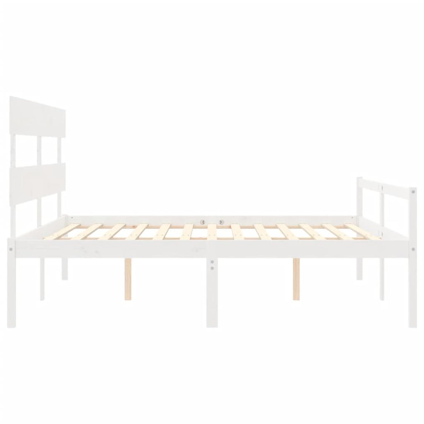 Massives Kiefernholzbett 200x200 cm mit Stauraum & robusten Latten, 45 cm Höhe - Seniorengerecht Model3195372