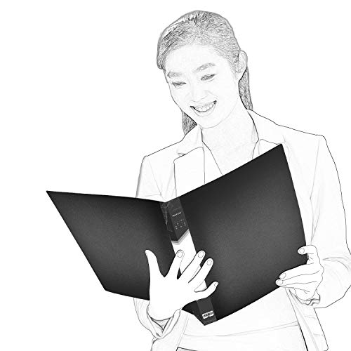 Presentation Book 40 Clear Pockets Sleeves Protectors Art Portfolio Clear Book for Artwork, Report Sheet, Letter (Can Accommodate 16.5 X 12.1inch)