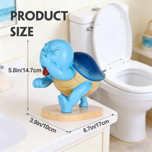 Estatua Decorativa de Tortuga Marina Divertida para Baño miniatura 2