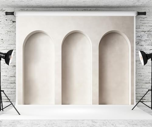Kate 10×8ft White Art Arch Backdrop Photography Indoor Minimalist Background Studio Props for Image Video