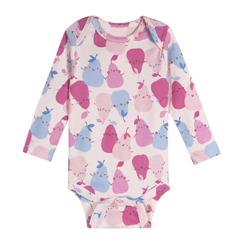 Image of Onesies Brand Unisex Baby 6-Pack Long Sleeve Bodysuits - Breathable Cotton One-Piece Outfits for Newborns & Infants