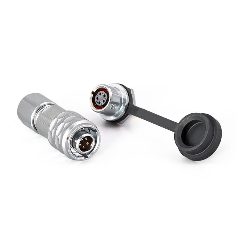 SF6 5 Pin Plug+Socket BAviation Circular Quick Waterproof ack-Mount Push-Pull Metal Industrial