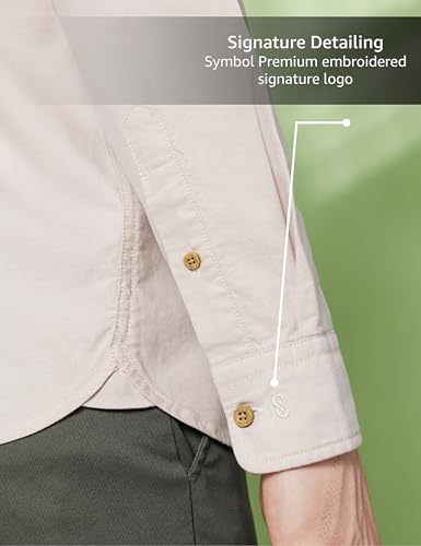 Image of Symbol Premium Men's Casual Oxford Double Pocket Shirt - Regular Fit | Full Sleeve | Pure Cotton (Available in Plus Sizes)